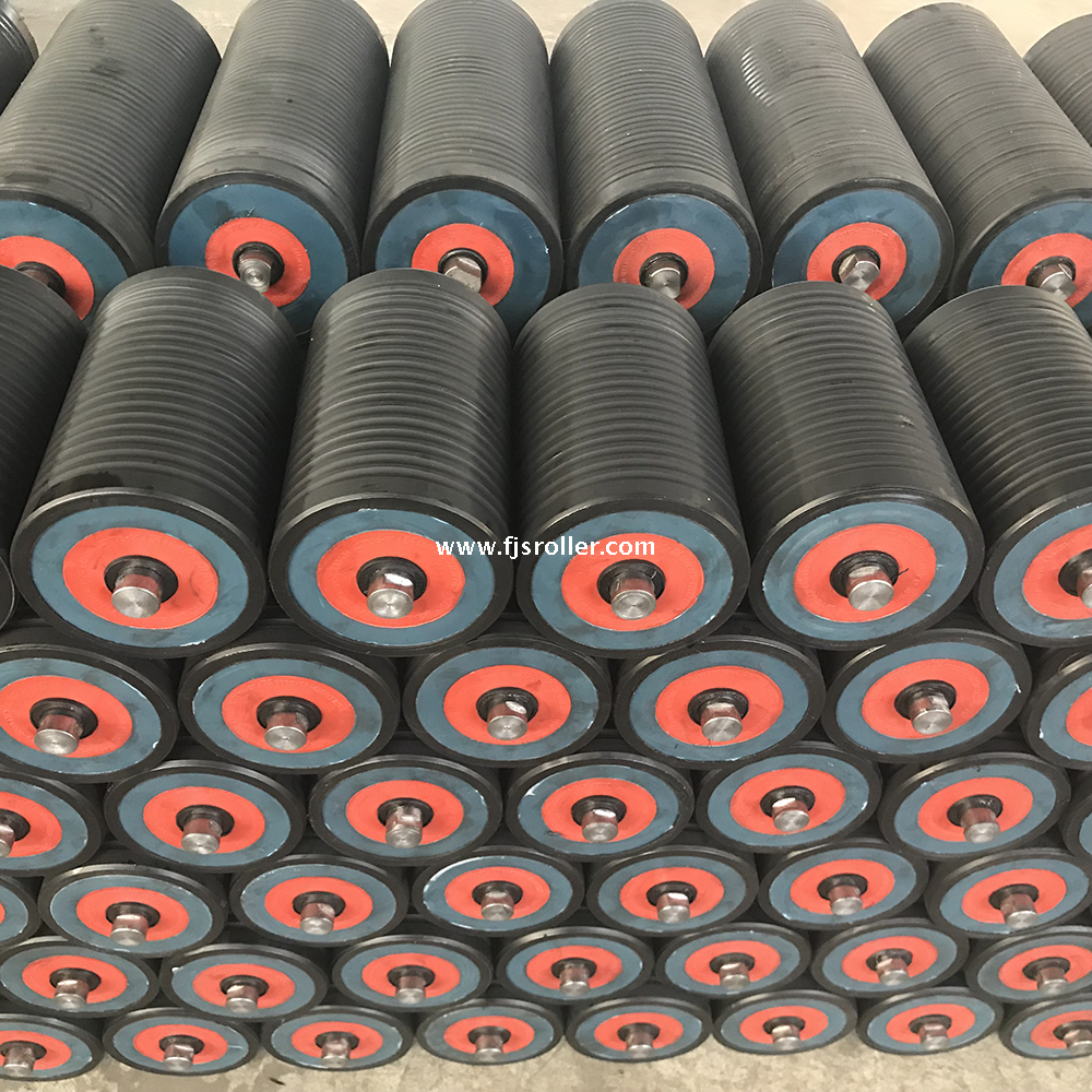 lighter than steel UHMWPE HDPE material belt conveyor roller with dust proof seal